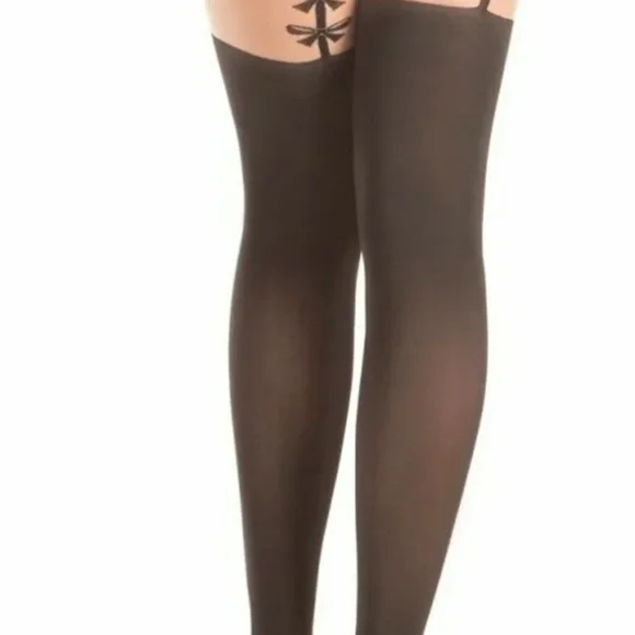 Women Decorative Pantyhose (Bewicked) - Picture 3 of 5